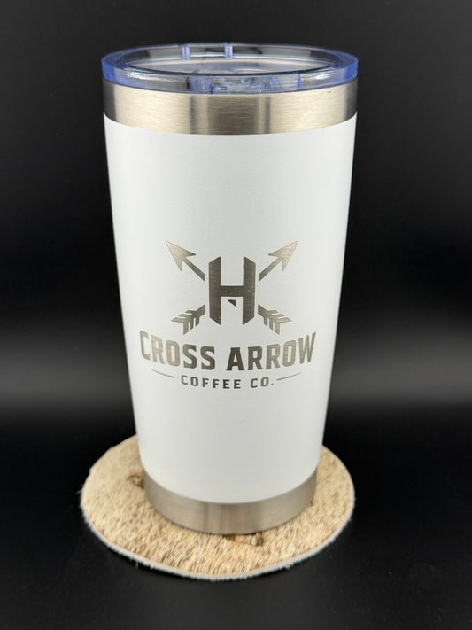 Cross Arrow 20oz Engraved Tumbler – Built to Move Forward
